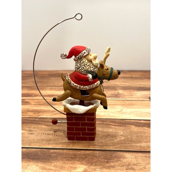 2022 HALLMARK KEEPSAKE ORNAMENT QG02416 GIDDY UP SANTA BY SHARON VISKER REINDEER - Picture 7 of 10